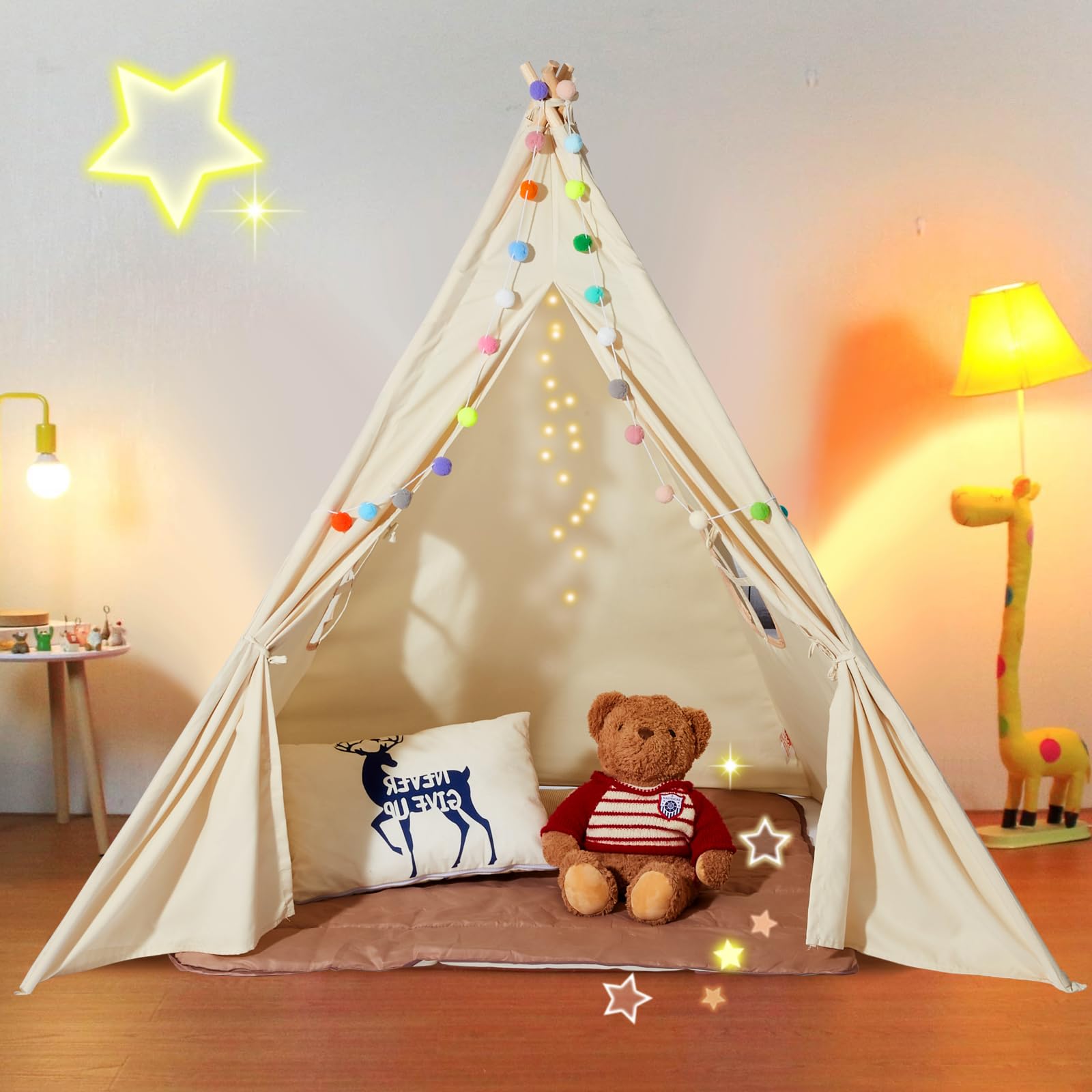 Foto 2 pulgar | Carpa Tipi Vevor de Interior para Niños - Venta Internacional