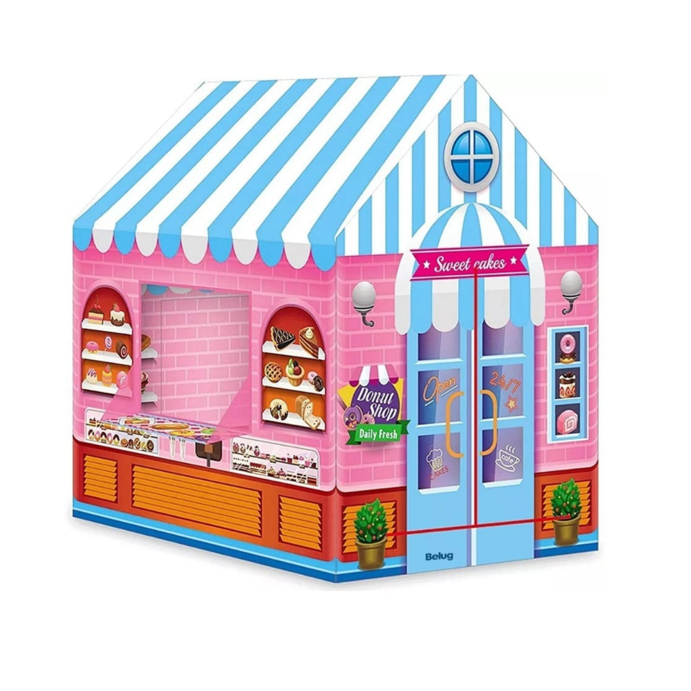 Foto 2 pulgar | Tienda Carpa Casita Casa Juguete Rosa Con Azul Belug