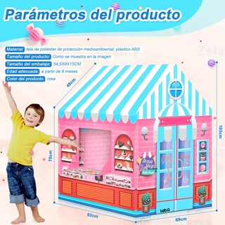 Foto 2 | Tienda Carpa Casita Casa Juguete Niños Retirable Colores