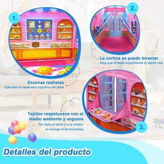 Foto 4 | Tienda Carpa Casita Casa Juguete Niños Retirable Colores