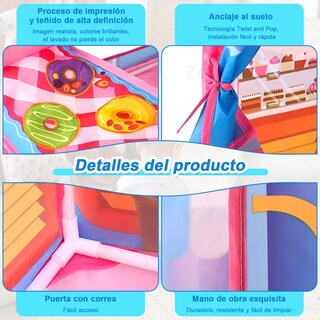 Foto 5 | Tienda Carpa Casita Casa Juguete Niños Retirable Colores