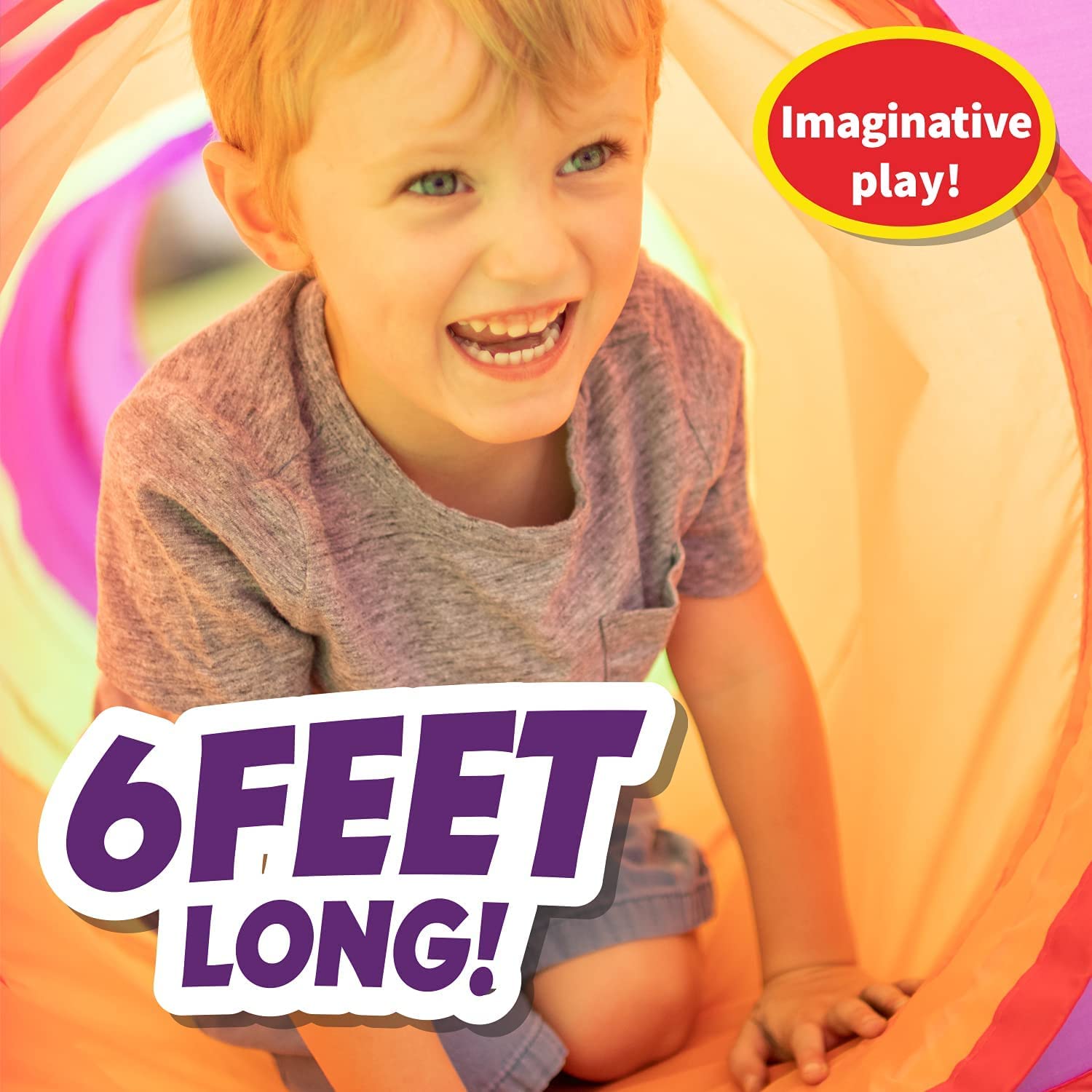Foto 5 | Carpa Play Tunnel Sunny Days Entertainment Para Niños De 6 Pies De Largo - Venta Internacional.