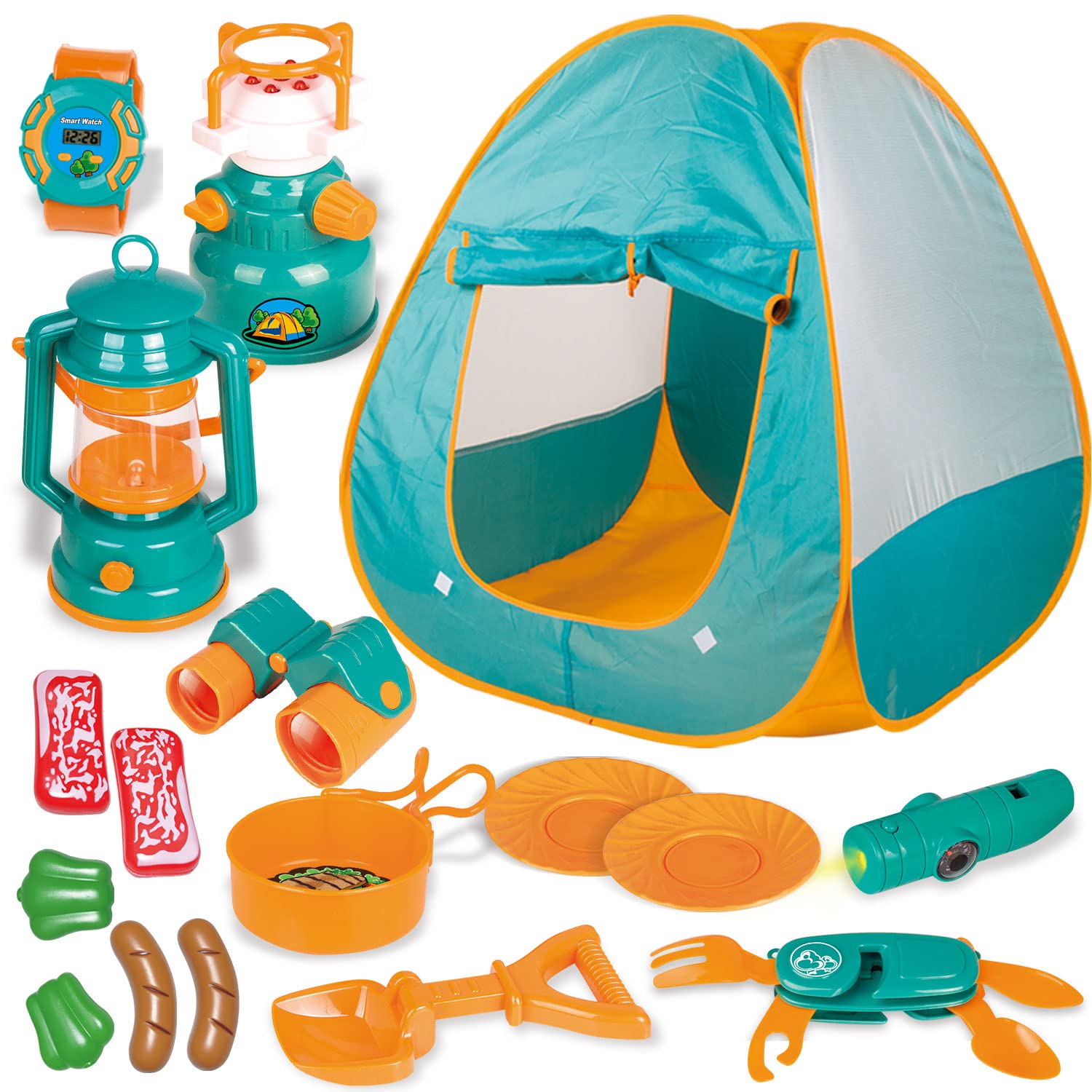 Foto 2 pulgar | Tienda De Campaña Fun Little Toys Desplegable Con Equipo De Campamento Para Niños - Venta Internacional.