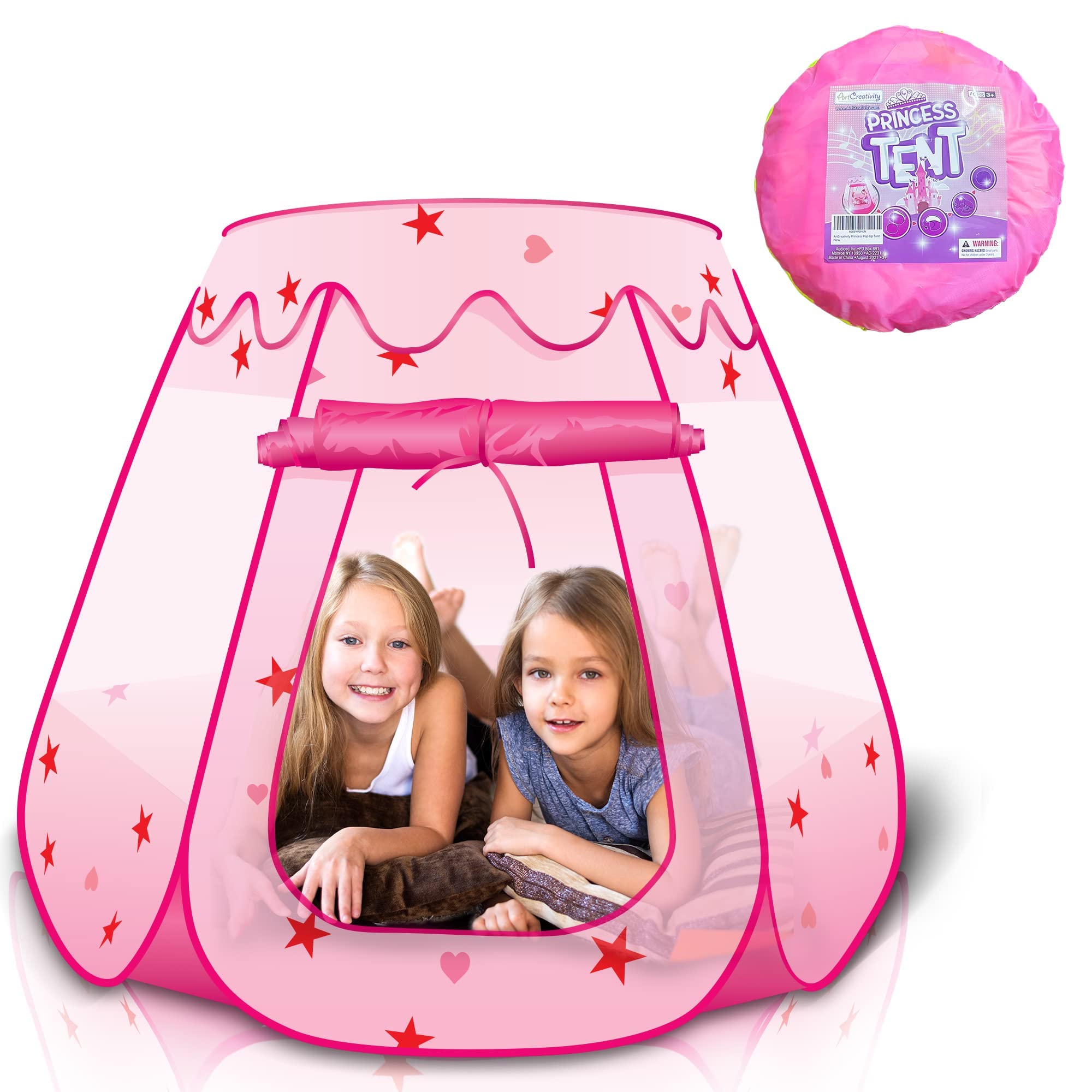 Foto 3 pulgar | Tienda De Campaña Plegable Princess Artcreativity Para Niños Con Bolsa De Transporte De 3 A 4 Años - Venta Internaci