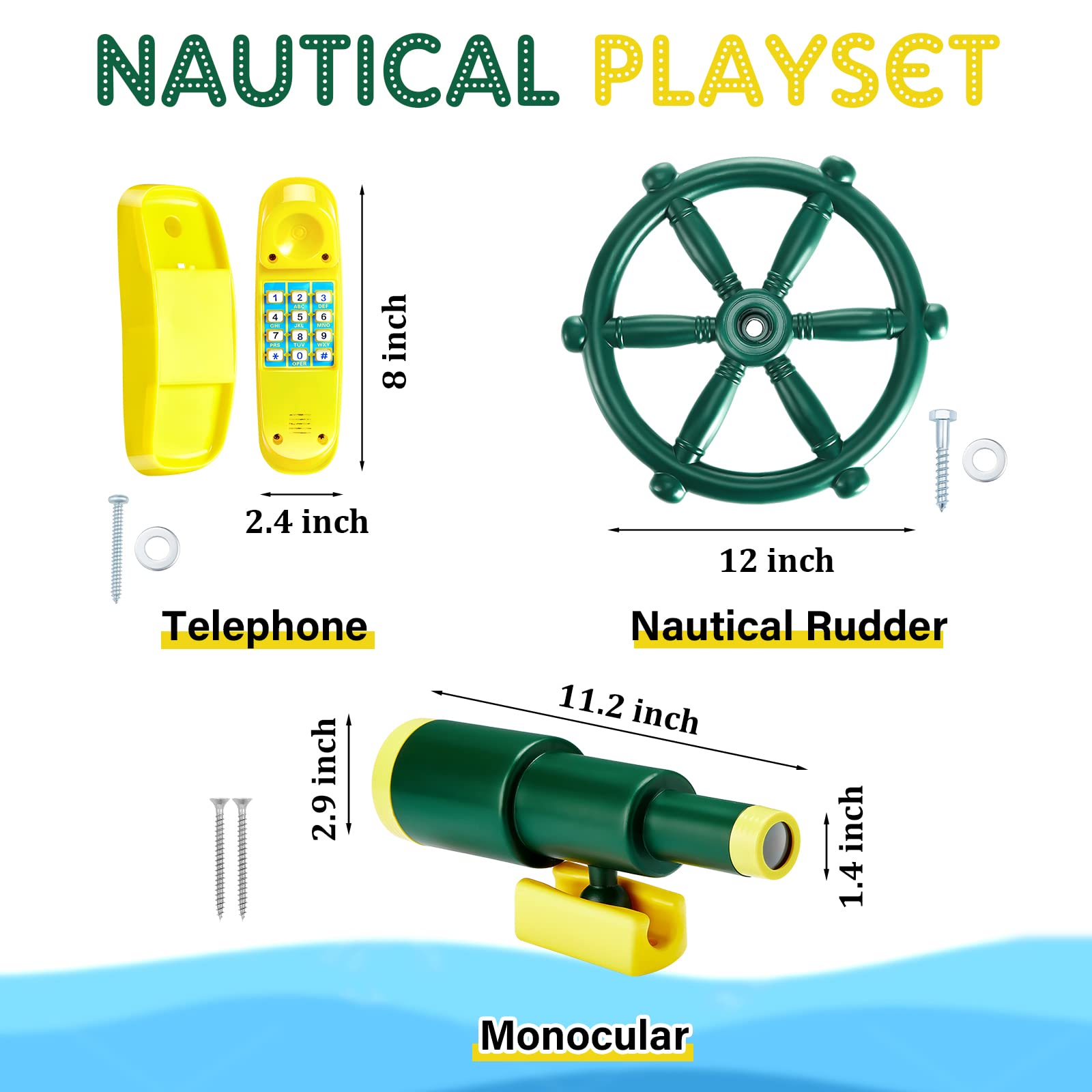 Foto 2 | Accesorios Para Parques Infantiles Telescopio De Ruedas Para Barcos Piratas Sratte - Venta Internacional.