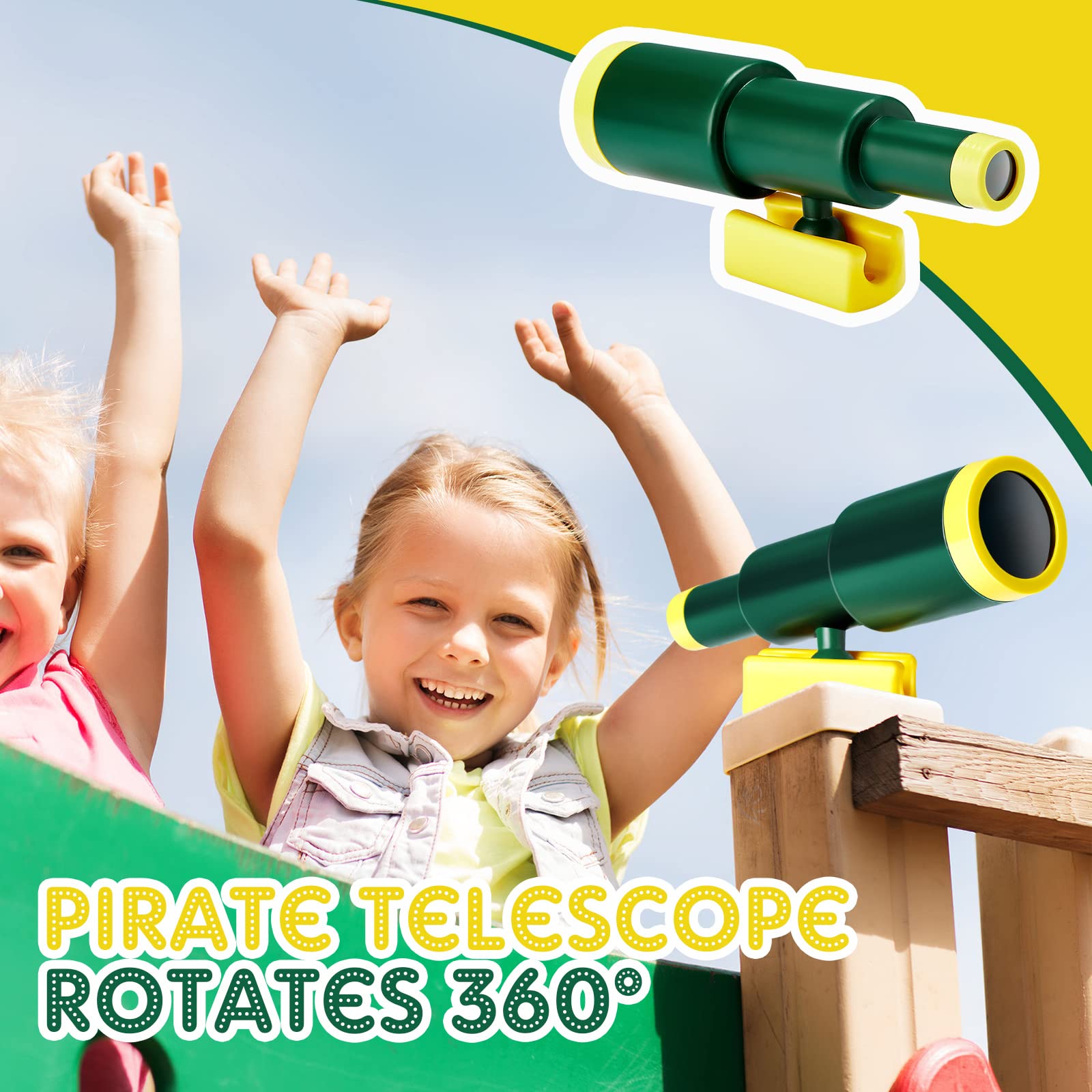 Foto 6 pulgar | Accesorios Para Parques Infantiles Telescopio De Ruedas Para Barcos Piratas Sratte - Venta Internacional.