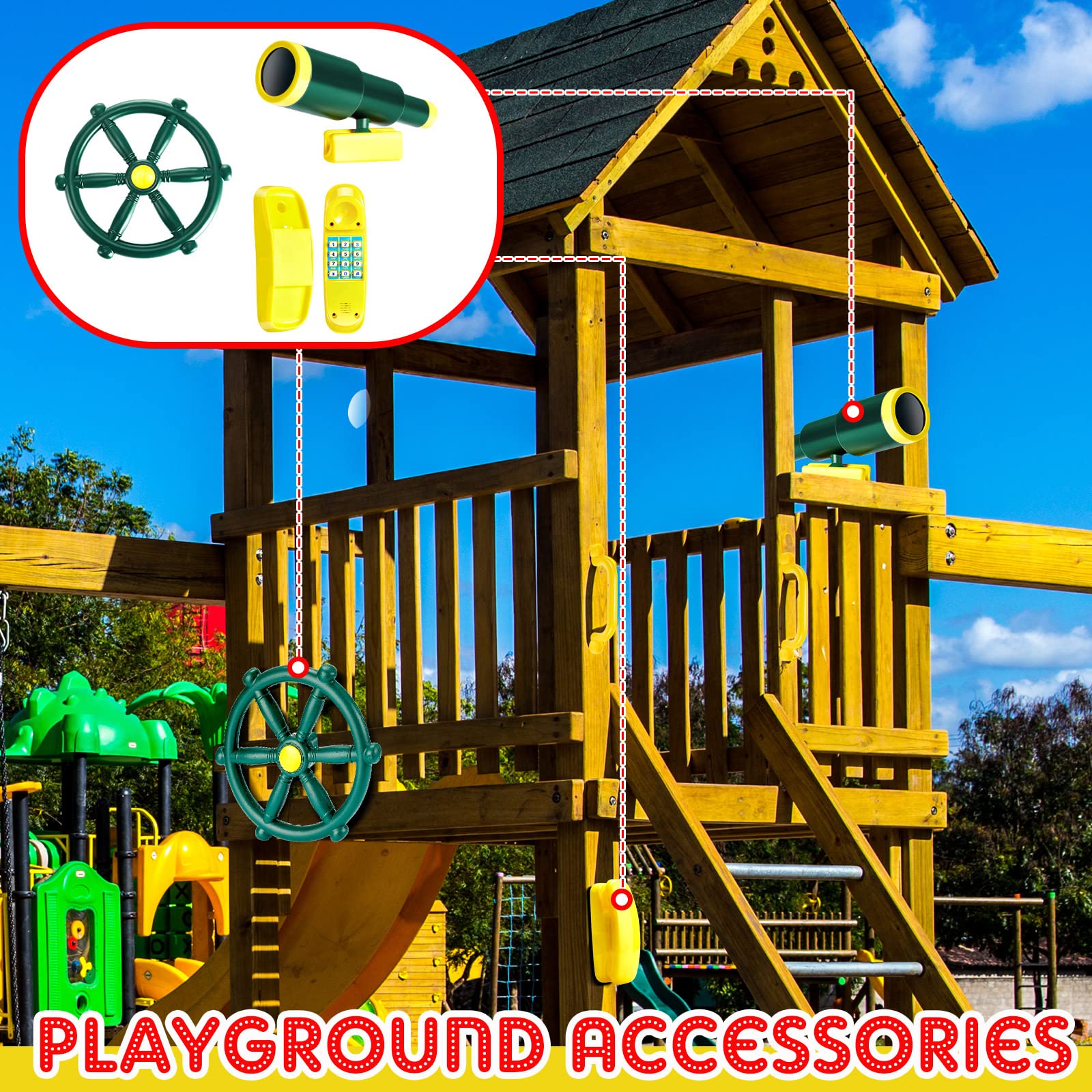 Foto 7 | Accesorios Para Parques Infantiles Telescopio De Ruedas Para Barcos Piratas Sratte - Venta Internacional.