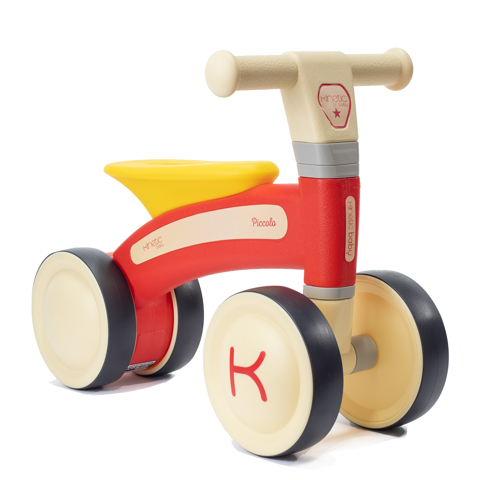 Bicicleta de Equilibrio Turbo Piccolo para Bebé 1-3 Años color Rojo