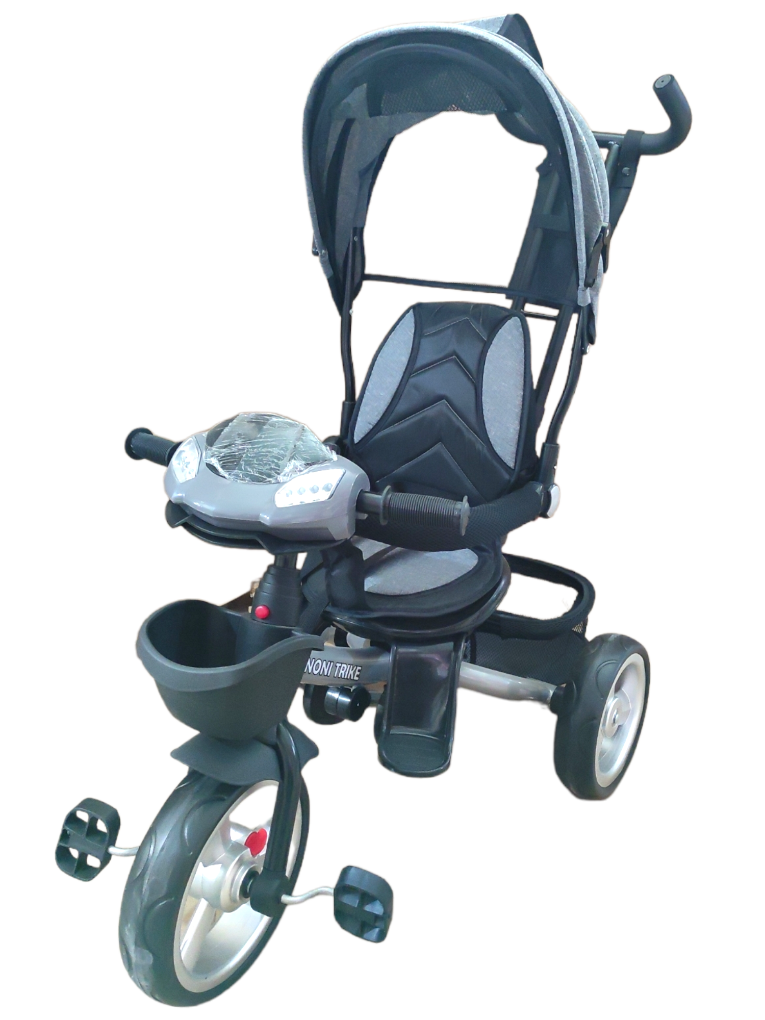 Triciclo Para Niño Y Niña Con Asiento Giratorio A 360 Luz Sonido