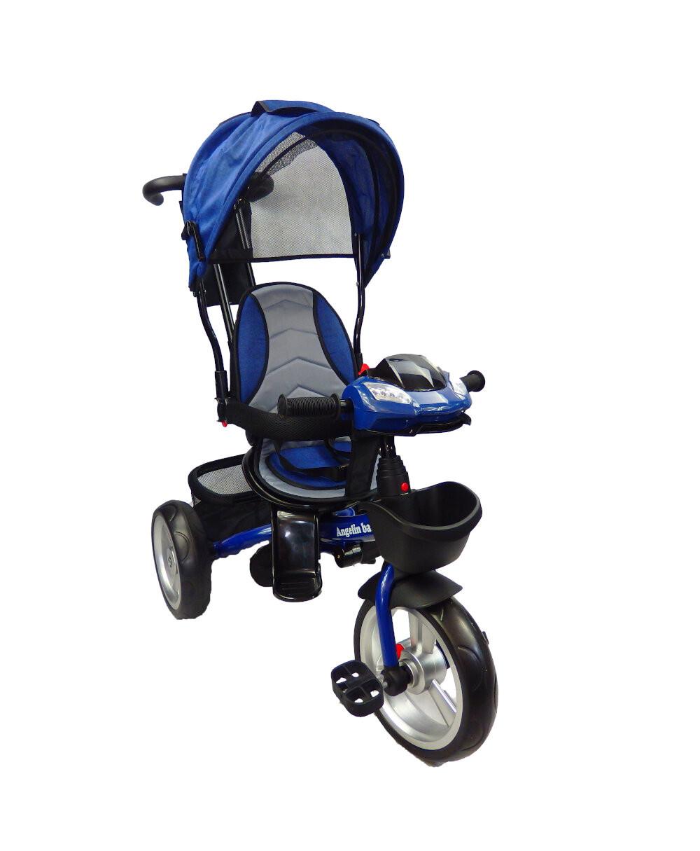 Triciclo con Asiento Giratorio Angelin Baby IS3041X color Azul