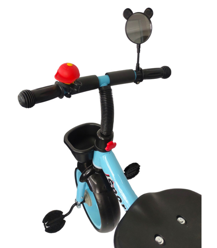 Foto 3 | Triciclo TEK-TR-805-AZUL para Niños Infantil con Canasto Salpicadera Espejo