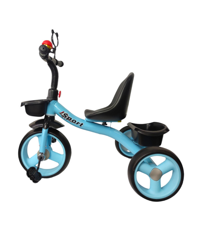 Foto 6 pulgar | Triciclo TEK-TR-805-AZUL para Niños Infantil con Canasto Salpicadera Espejo