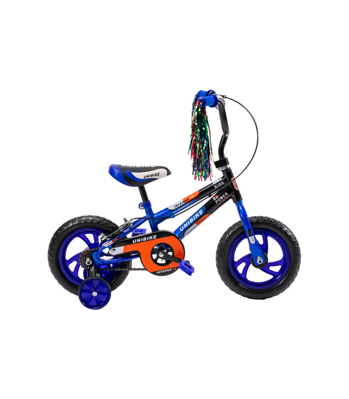 Foto 2 pulgar | Bicicleta Para Niños Rodada 12 Con Ruedas De Entrenamiento Azul
