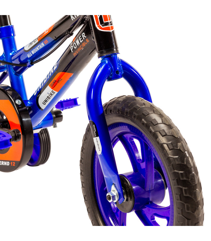 Foto 4 pulgar | Bicicleta Para Niños Rodada 12 Con Ruedas De Entrenamiento Azul