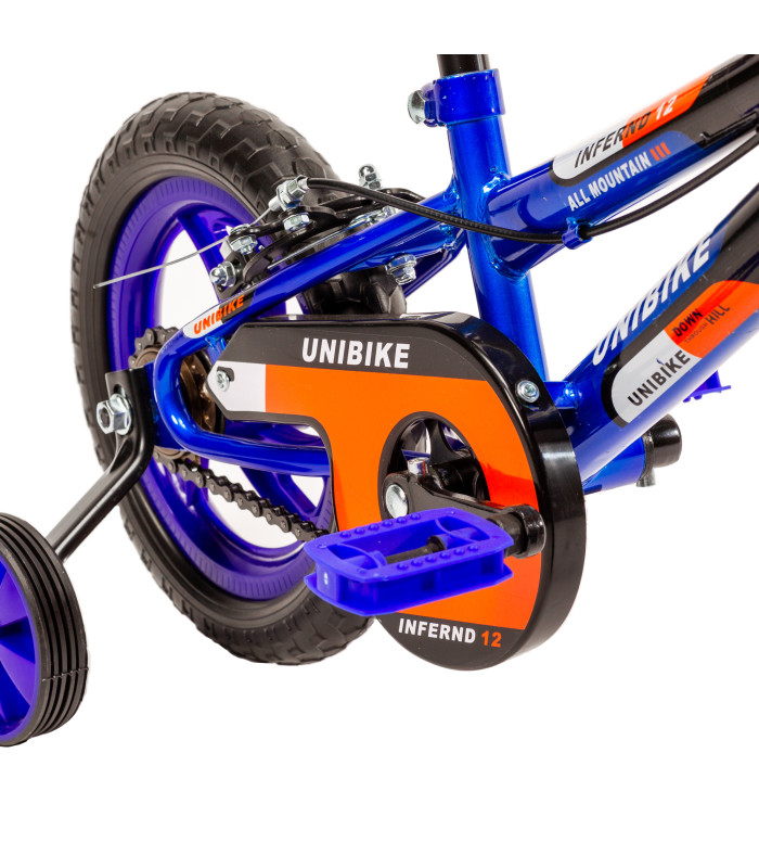 Foto 5 pulgar | Bicicleta Para Niños Rodada 12 Con Ruedas De Entrenamiento Azul