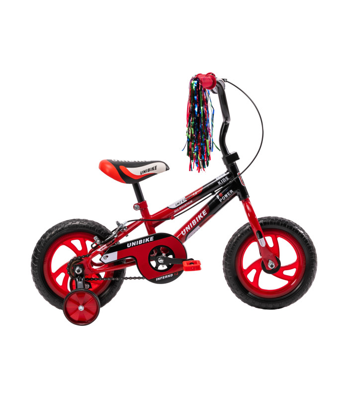 Foto 2 pulgar | Bicicleta Para Niños Rodada 12 Con Ruedas De Entrenamiento Rojo
