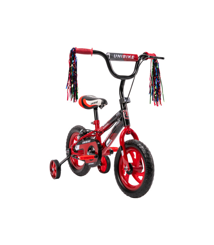 Foto 3 pulgar | Bicicleta Para Niños Rodada 12 Con Ruedas De Entrenamiento Rojo