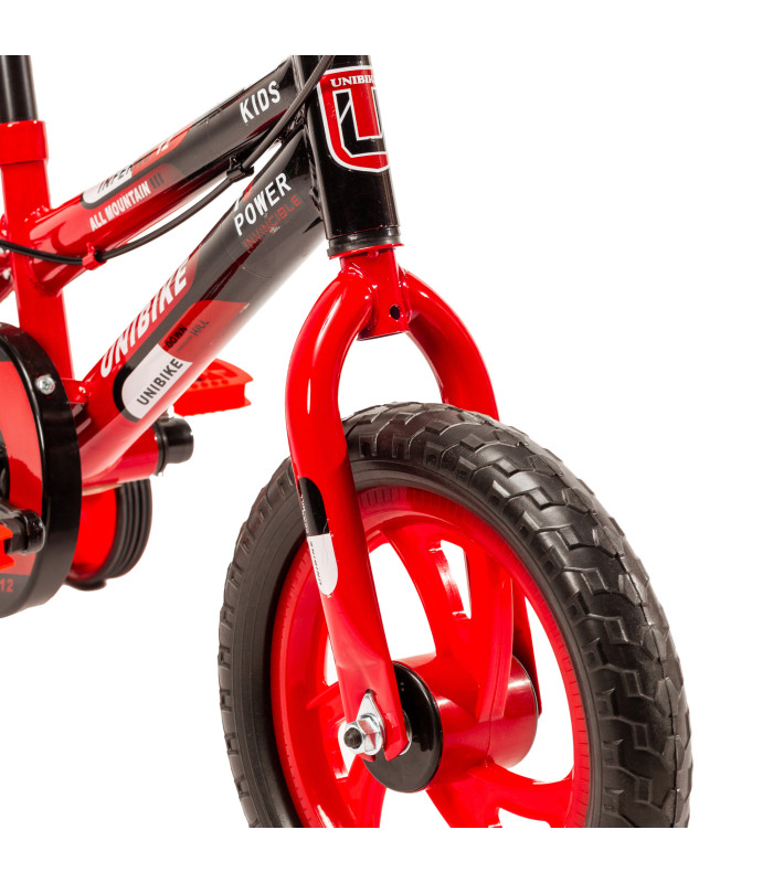 Foto 4 pulgar | Bicicleta Para Niños Rodada 12 Con Ruedas De Entrenamiento Rojo