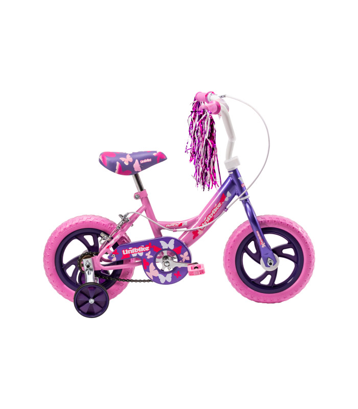 Foto 2 pulgar | Bicicleta Rodada 12 con Ruedas de Entrenamiento Rosa para Niños
