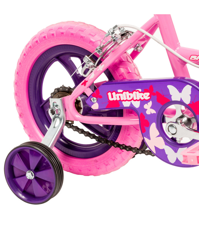 Foto 5 pulgar | Bicicleta Rodada 12 con Ruedas de Entrenamiento Rosa para Niños
