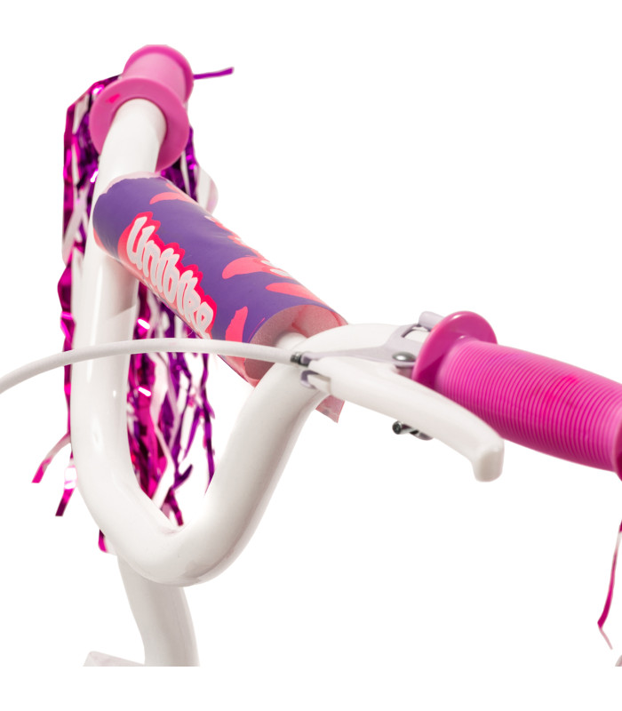 Foto 6 pulgar | Bicicleta Rodada 12 con Ruedas de Entrenamiento Rosa para Niños