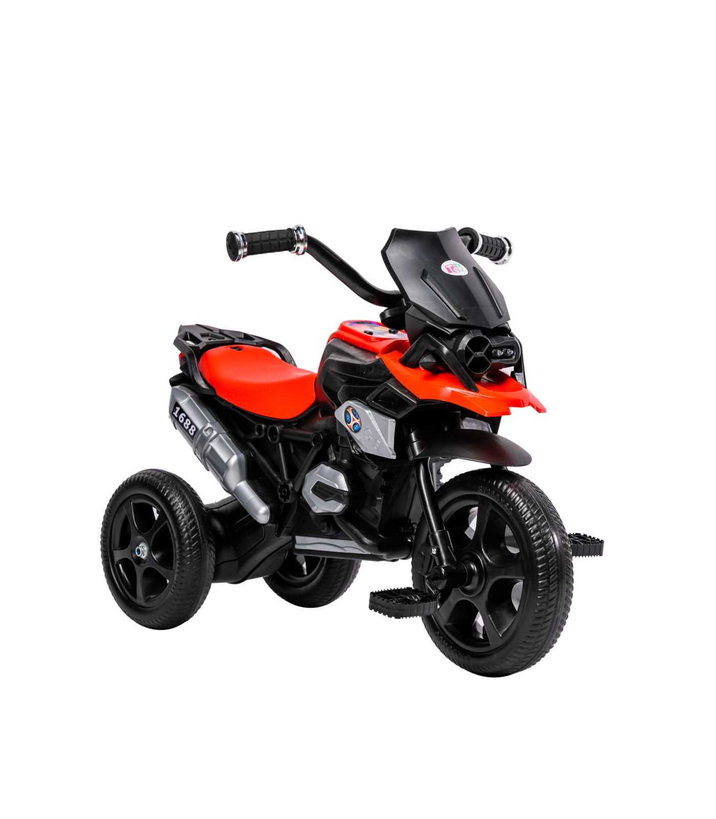 Foto 2 pulgar | Triciclo Para Niños Con Diseño De Moto Y Luz Frontal