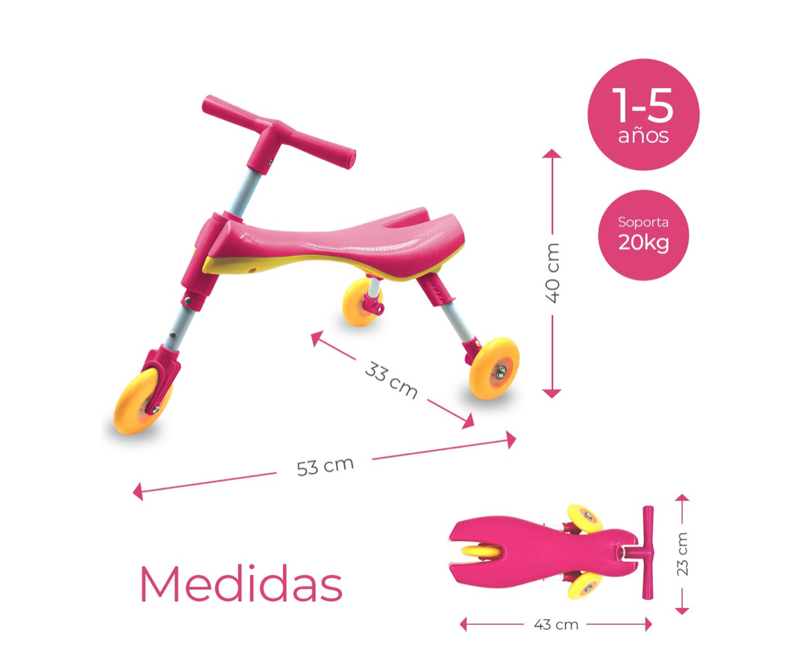 Foto 4 pulgar | Triciclo Funbu Bimba Scooter Plegable Niño Infantil Sin Pedales