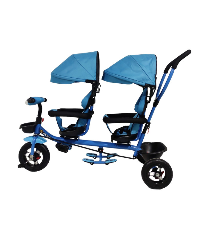 Triciclo Doble Genérico Tek2029 color Azul