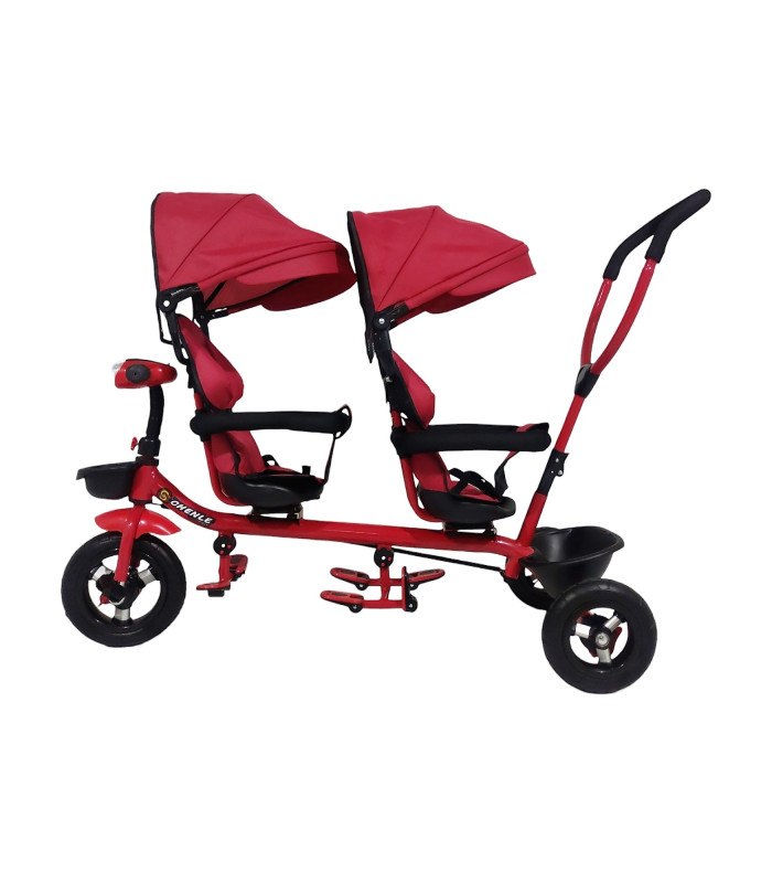 Foto 7 pulgar | Triciclo Doble Genérico Tek2029 color Rojo