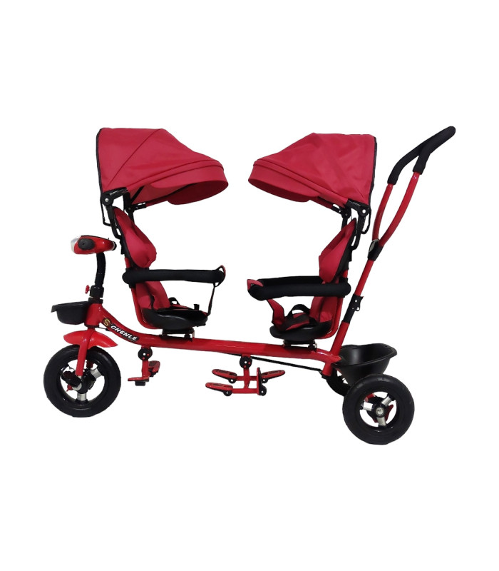 Foto 7 | Triciclo Doble Genérico Tek2029 color Rojo