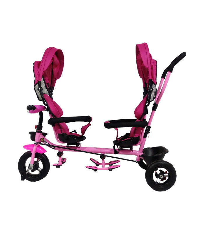 Foto 8 pulgar | Triciclo Doble Genérica Tek2029 color Rosa