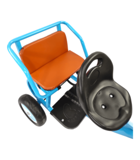 Foto 7 | Triciclo Genérica para Niños Infantil con Dos Asientos y Canasto color Azul