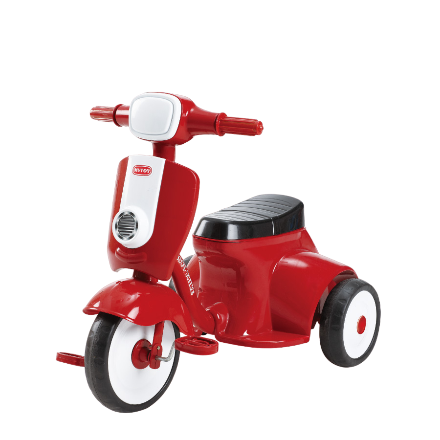 Moto Triciclo Moderno Mytoy color Rojo para Niños