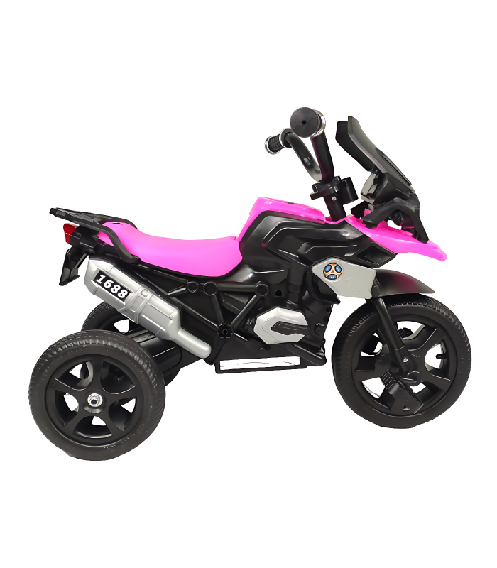 Foto 3 pulgar | Triciclo Infantil Genérico 1688-2023 color Rosa con Diseño de Moto y Luz Frontal