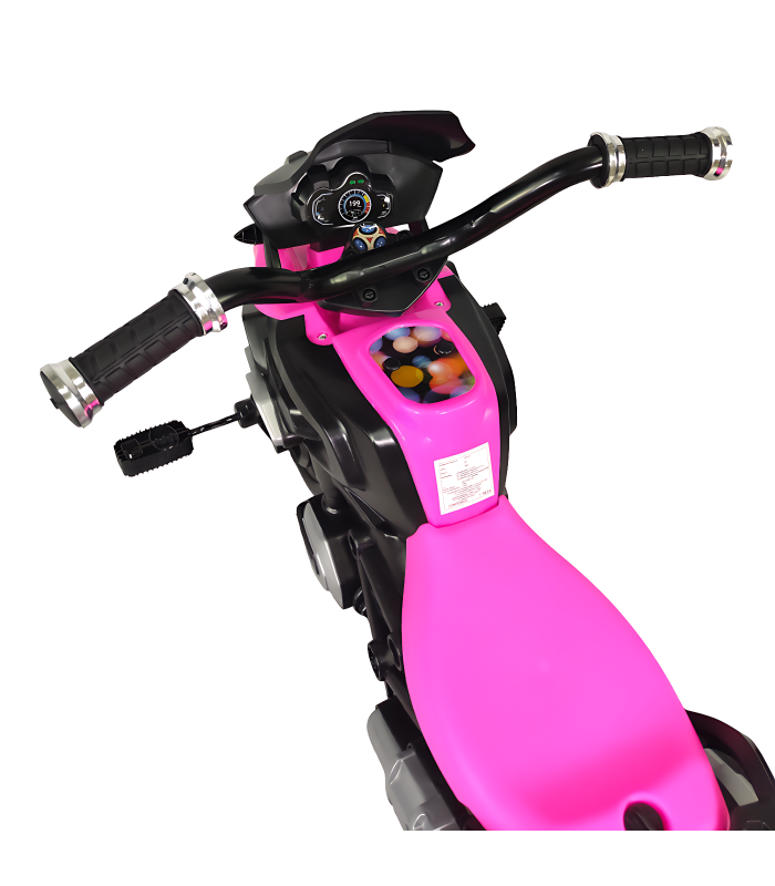 Foto 4 pulgar | Triciclo Infantil Genérico 1688-2023 color Rosa con Diseño de Moto y Luz Frontal