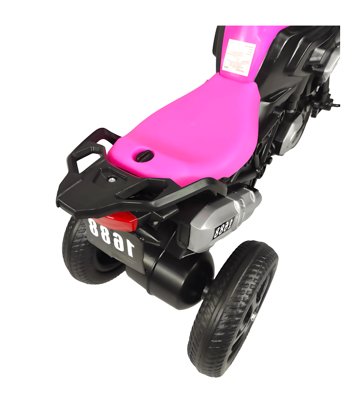 Foto 5 pulgar | Triciclo Infantil Genérico 1688-2023 color Rosa con Diseño de Moto y Luz Frontal