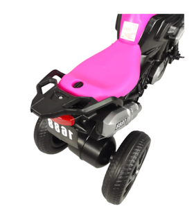 Foto 4 | Triciclo Infantil Genérico 1688-2023 color Rosa con Diseño de Moto y Luz Frontal
