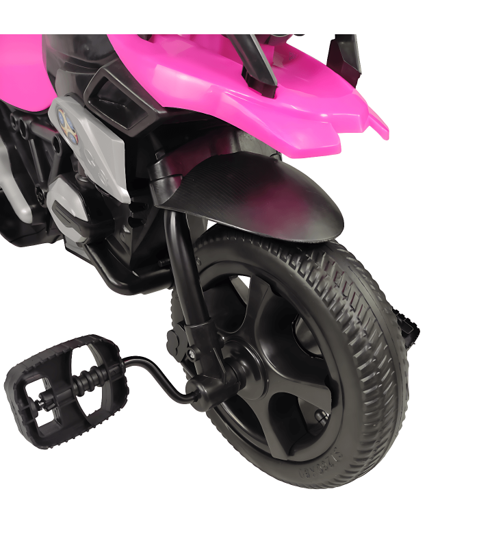 Foto 6 pulgar | Triciclo Infantil Genérico 1688-2023 color Rosa con Diseño de Moto y Luz Frontal