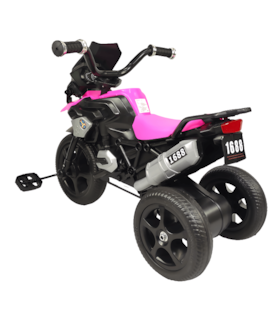 Foto 6 | Triciclo Infantil Genérico 1688-2023 color Rosa con Diseño de Moto y Luz Frontal