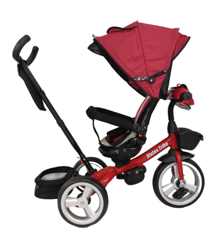 Foto 8 pulgar | Triciclo para Niños 7 en 1 con Asiento Giratorio 360 Luz y Sonido Rojo