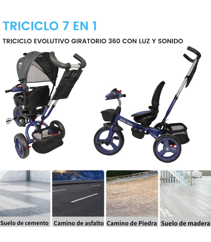 Foto 5 pulgar | Triciclo Genérica con Luz y Sonido para Niño