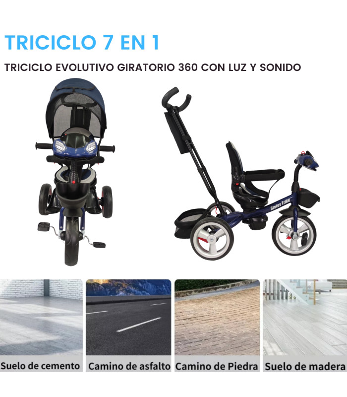 Foto 4 | Triciclo Genérica con Luz y Sonido para Niño