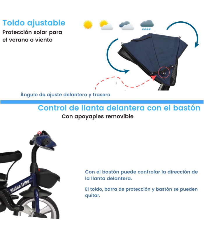 Foto 5 | Triciclo Genérica con Luz y Sonido para Niño