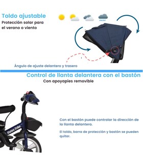 Foto 5 | Triciclo Genérica con Luz y Sonido para Niño