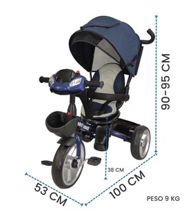 Foto 6 | Triciclo Genérica con Luz y Sonido para Niño