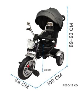 Foto 4 | Triciclo Genérica color Gris para Niño
