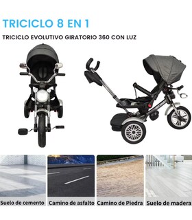 Foto 5 | Triciclo Genérica color Gris para Niño