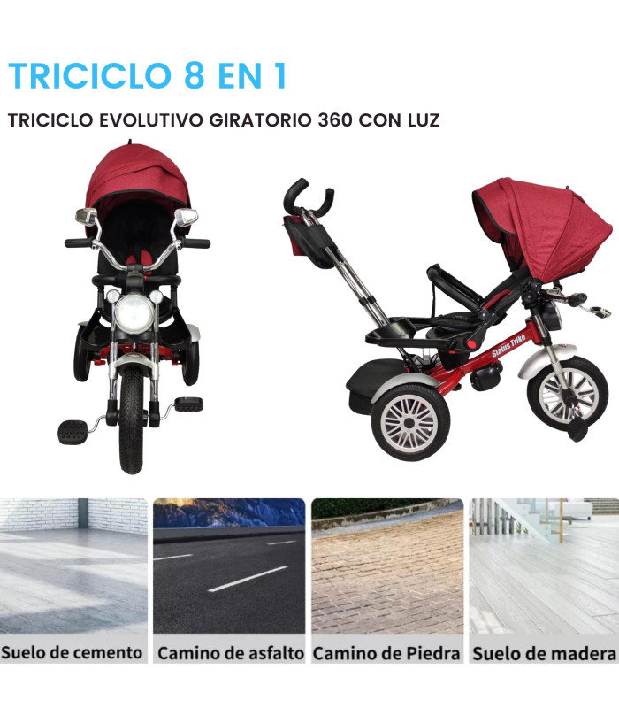Foto 6 pulgar | Triciclo Genérica color Rojo para Niño