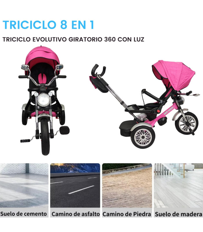 Foto 6 pulgar | Triciclo Genérica color Rosa para Niña