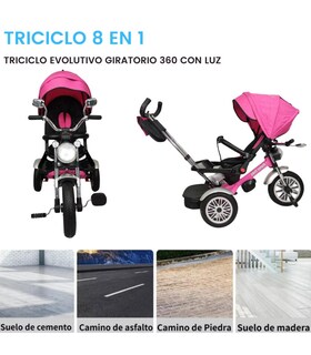 Foto 5 | Triciclo Genérica color Rosa para Niña
